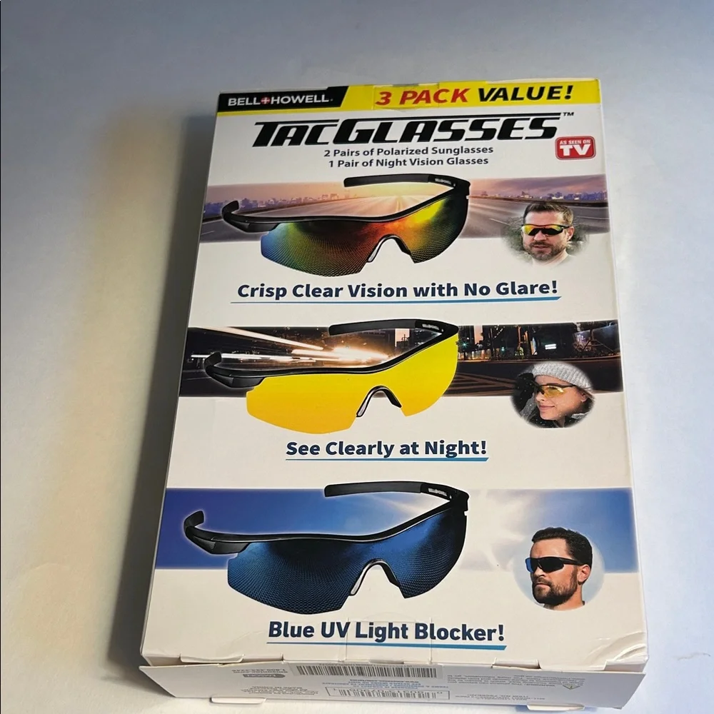 Tac Glasses - Black and Yellow Polarized Wearable🎄🎄🎄🎅